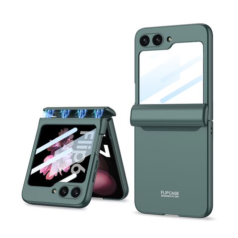 Zastitna maska (futrola) SMOOTH LINE - Samsung F741B/F761B Galaxy Z Flip 6 5G/Z Flip 7 FE 5G tamno zelena (GKK case) (MS).