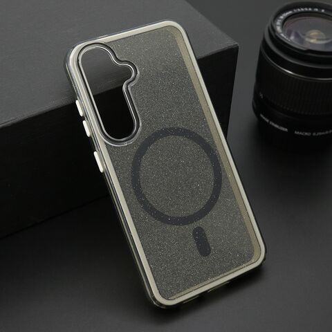 Zastitna maska (futrola) CRYSTAL MagSafe - Samsung S921 Galaxy S24 5G crna (MS).