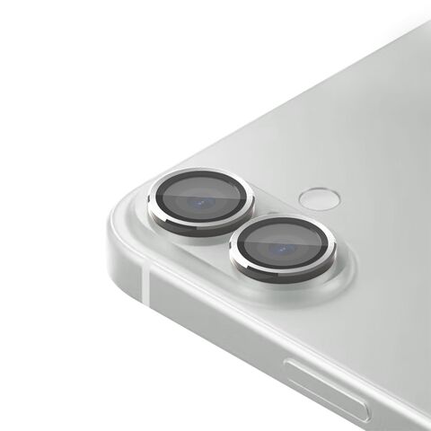 Folija - zastitu kamere RING za iPhone 16 (6.1)/16 Plus (6.7) srebrna (MS).