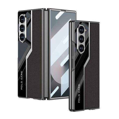 Zastitna maska (futrola) LEATHER STYLE - Samsung Galaxy Z Fold 6 5G crna (GKK case) (MS).