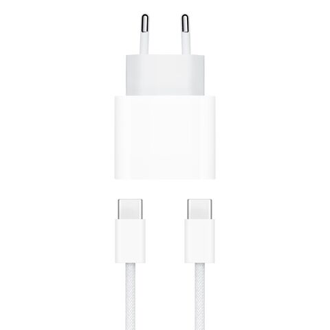 Kucni punjac - Iphone 15/16 PD Fast charger 35W Type C na Type C beli HQ (MS).