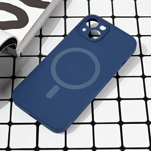 Zastitna maska (futrola) Magsafe Pure color - iPhone 15 6.1 plava.