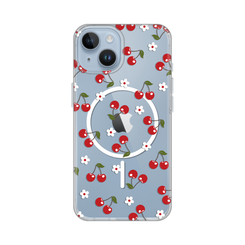 Zastitna maska (futrola) print Magsafe - iPhone 13/14 6.1 Cute Cherries.