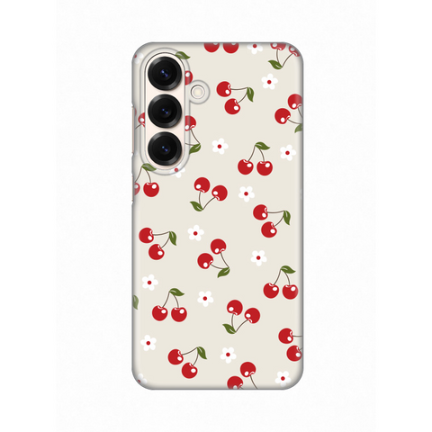 Zastitna silikonska maska (futrola) PRINT - Samsung S931 Galaxy S25 Cherry and Flowers.