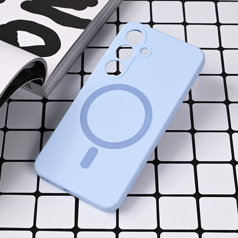 Zastitna maska (futrola) Magsafe Pure color - Samsung S931 Galaxy S25 svetlo plava.