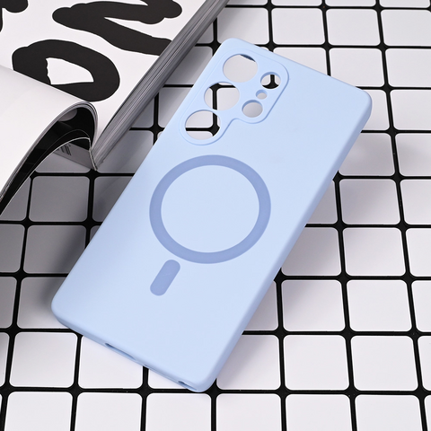 Zastitna maska (futrola) Magsafe Pure color - Samsung S938 Galaxy S25 Ultra svetlo plava.