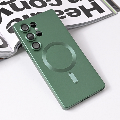 Zastitna maska (futrola) Magsafe Chrome - Samsung S938 Galaxy S25 Ultra zelena.