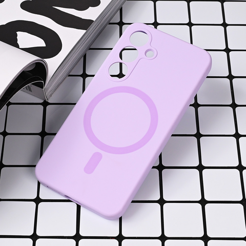 Zastitna maska (futrola) Magsafe Pure color - Samsung S931 Galaxy S25 lila.