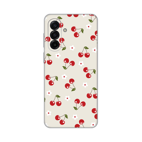Zastitna silikonska maska (futrola) PRINT - Samsung A175 Galaxy A17 Cherry and Flowers.