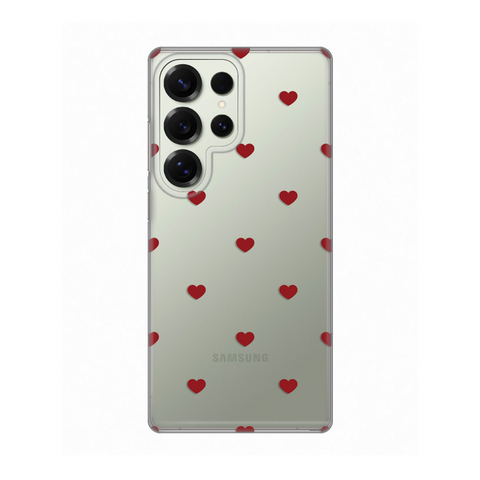Zastitna silikonska maska (futrola) PRINT - Samsung S938 Galaxy S25 Ultra Red Hearts.