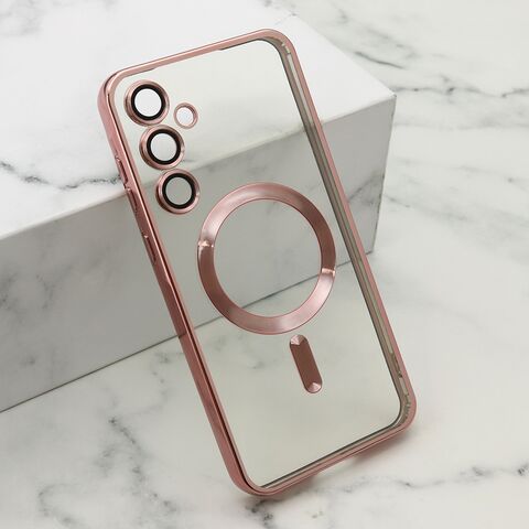 Zastitna maska (futrola) CAMERA PROTECT MagSafe - Samsung A556 Galaxy A55 5G roze (MS).