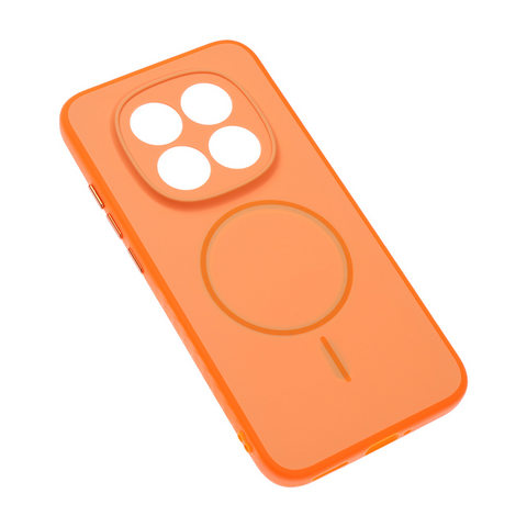 Zastitna maska (futrola) Magsafe mat Line - Xiaomi Redmi Note 15 Pro 5G narandzasta.