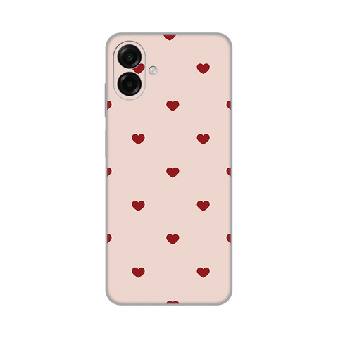 Zastitna silikonska maska (futrola) PRINT - Samsung A075F Galaxy A07 Beige Hearts.