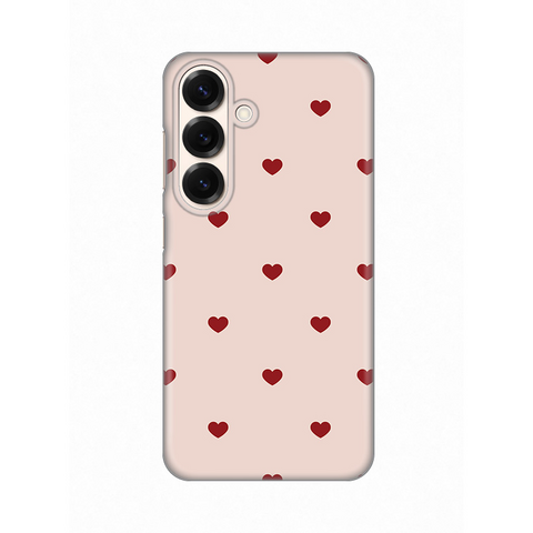 Zastitna silikonska maska (futrola) PRINT - Samsung S931 Galaxy S25 Beige Hearts.