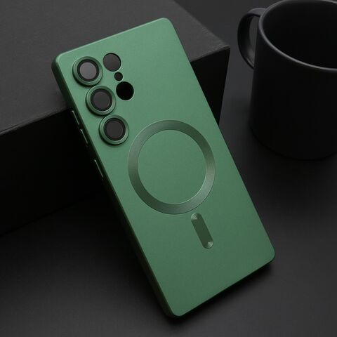 Zastitna maska (futrola) ELEGANT MAGSAFE - Samsung S938 Galaxy S25 Ultra 5G zelena (MS).