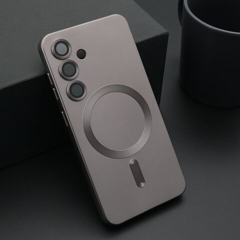 Zastitna maska (futrola) ELEGANT MAGSAFE - Samsung S921 Galaxy S24 5G siva (MS).