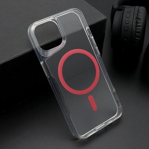 Zastitna maska (futrola) AURA MagSafe - iPhone 14 (6.1) crvena (MS).