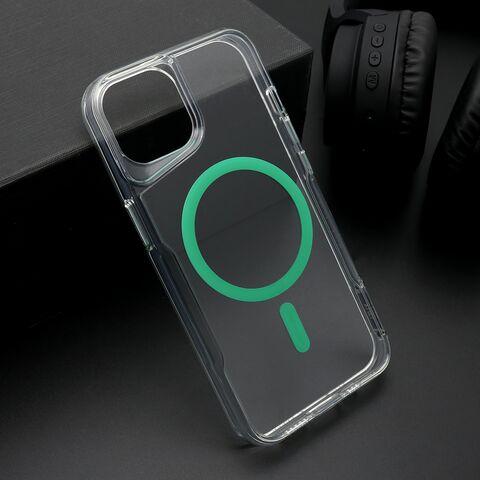 Zastitna maska (futrola) AURA MagSafe - iPhone 13 (6.1) zelena (MS).