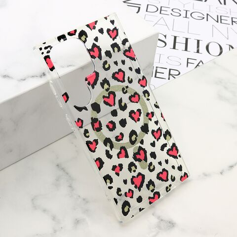 Zastitna maska (futrola) LEOPARD MagSafe - Samsung S928 Galaxy S24 Ultra 5G roze (MS).