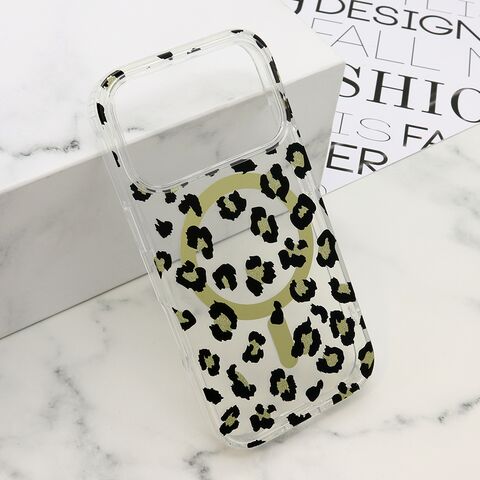 Zastitna maska (futrola) LEOPARD MagSafe - iPhone 17 Pro crna (MS).