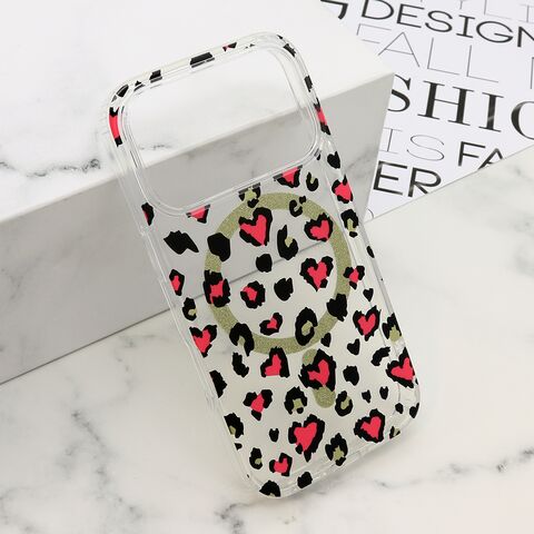 Zastitna maska (futrola) LEOPARD MagSafe - iPhone 17 Pro roze (MS).