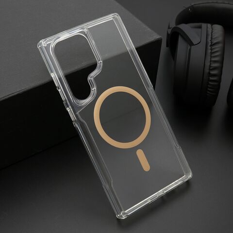 Zastitna maska (futrola) AURA MagSafe - Samsung S928 Galaxy S24 Ultra 5G zlatna (MS).