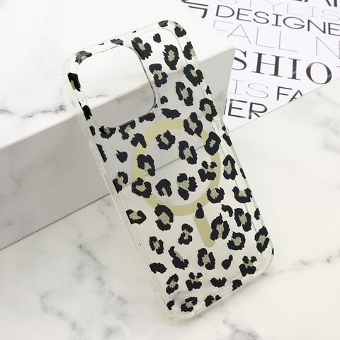 Zastitna maska (futrola) LEOPARD MagSafe - iPhone 15 Pro Max (6.7) crna (MS).