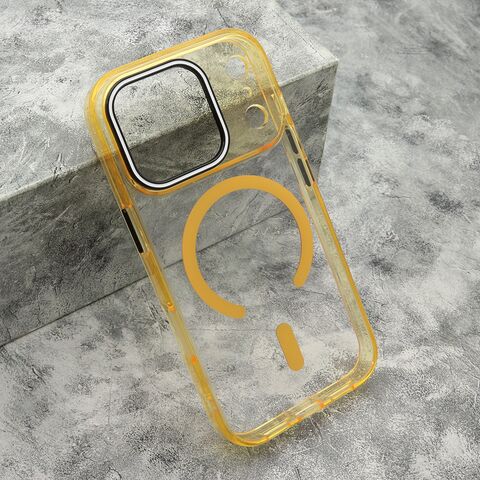 Zastitna maska (futrola) COLOR RING MagSafe - iPhone 17 Pro narandzasta (MS).