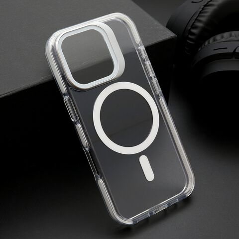 Zastitna maska (futrola) CAMERA EDGE MagSafe - iPhone 16 (6.1) bela (MS).