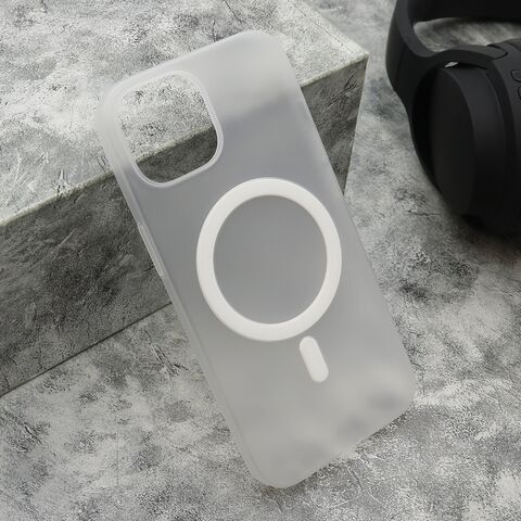 Zastitna maska (futrola) CLOUD MagSafe - iPhone 15 bela (MS).