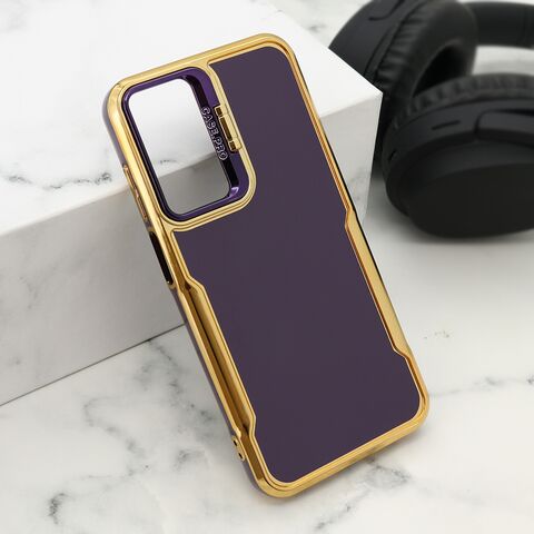 Zastitna maska (futrola) GOLD LUXE - Samsung A256 Galaxy A25 5G ljubicasta (MS).