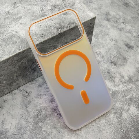 Zastitna maska (futrola) HOLOGRAM - iPhone 17 Pro Max (6.9) narandzasta (MS).