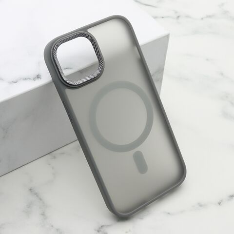 Zastitna maska (futrola) SILKY MAGSAFE II - iPhone 15 siva (MS).