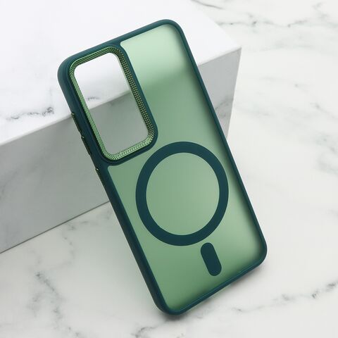 Zastitna maska (futrola) SILKY MAGSAFE II - Samsung S921 Galaxy S24 5G zelena (MS).