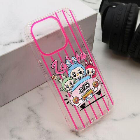 Zastitna maska (futrola) print PARTY - iPhone 15 Pro (6.1) pink LBB004 (MS).