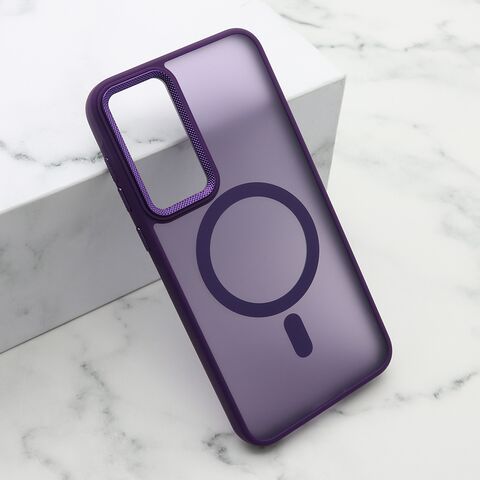 Zastitna maska (futrola) SILKY MAGSAFE II - Samsung A556 Galaxy A55 5G ljubicasta (MS).