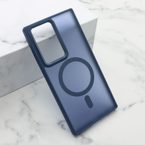 Zastitna maska (futrola) SILKY MAGSAFE II - Samsung Galaxy S23 Ultra plava (MS).