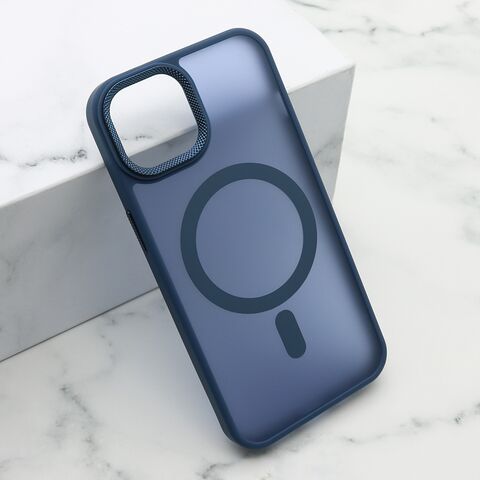 Zastitna maska (futrola) SILKY MAGSAFE II - iPhone 13 (6.1) plava (MS).