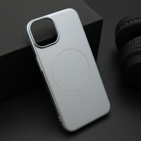 Zastitna maska (futrola) PURE mat MagSafe - iPhone 13 (6.1) srebrna (MS).