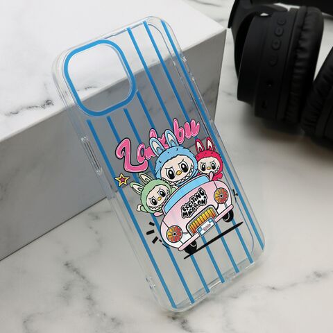 Zastitna maska (futrola) print PARTY - iPhone 13 (6.1) plava LBB004 (MS).