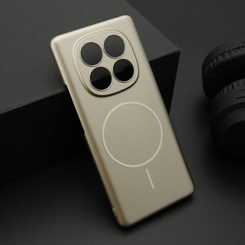 Zastitna maska (futrola) PURE mat MagSafe - Xiaomi Redmi Note 14 Pro 4G (Global) zlatna (MS).