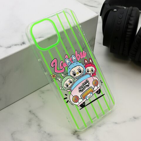 Zastitna maska (futrola) print PARTY - iPhone 13 (6.1) zelena LBB004 (MS).