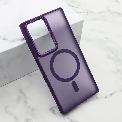 Zastitna maska (futrola) SILKY MAGSAFE II - Samsung Galaxy S23 Ultra ljubicasta (MS).