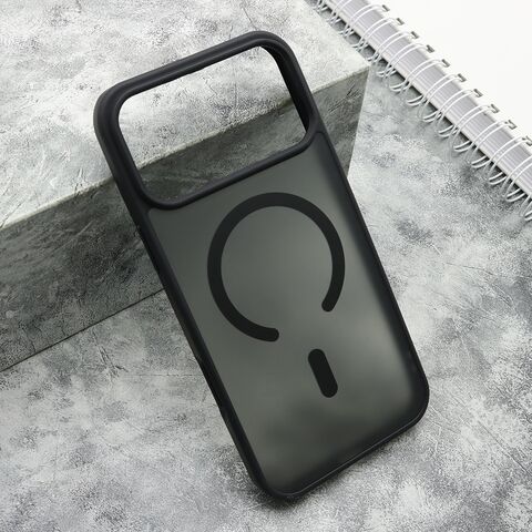 Zastitna maska (futrola) SILKY MagSafe mat - iphone 17 Pro Max (6.9) crna (MS).