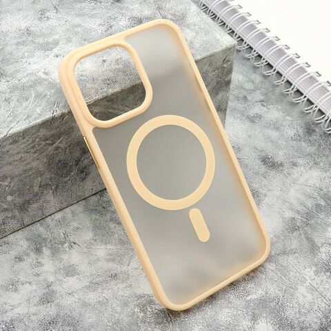 Zastitna maska (futrola) SILKY MAGSAFE mat - iPhone 14 Pro Max (6.7) roze (MS).