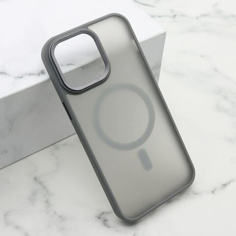 Zastitna maska (futrola) SILKY MAGSAFE II - iPhone 14 Pro Max (6.7) siva (MS).