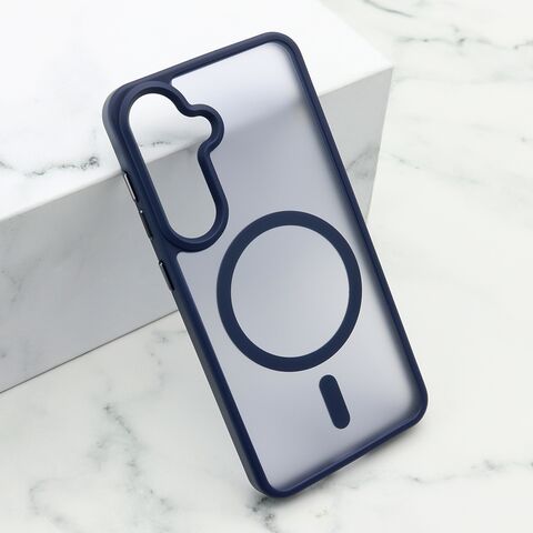 Zastitna maska (futrola) SILKY MAGSAFE mat - Samsung S921 Galaxy S24 5G plava (MS).