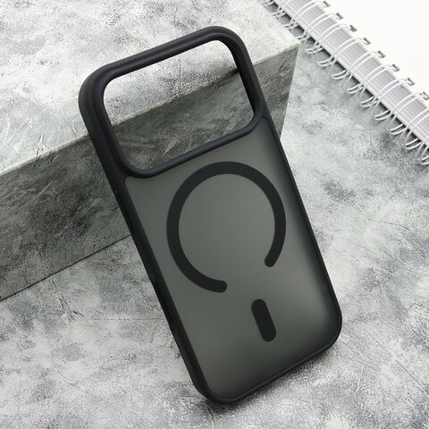 Zastitna maska (futrola) SILKY MagSafe mat - iPhone 17 Pro crna (MS).