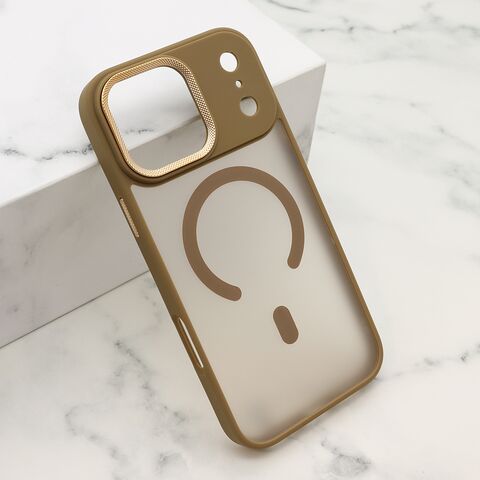 Zastitna maska (futrola) SILKY MagSafe II - iPhone 17 Pro Max (6.9) braon (MS).