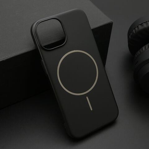 Zastitna maska (futrola) PURE mat MagSafe - iPhone 15 crna (MS).
